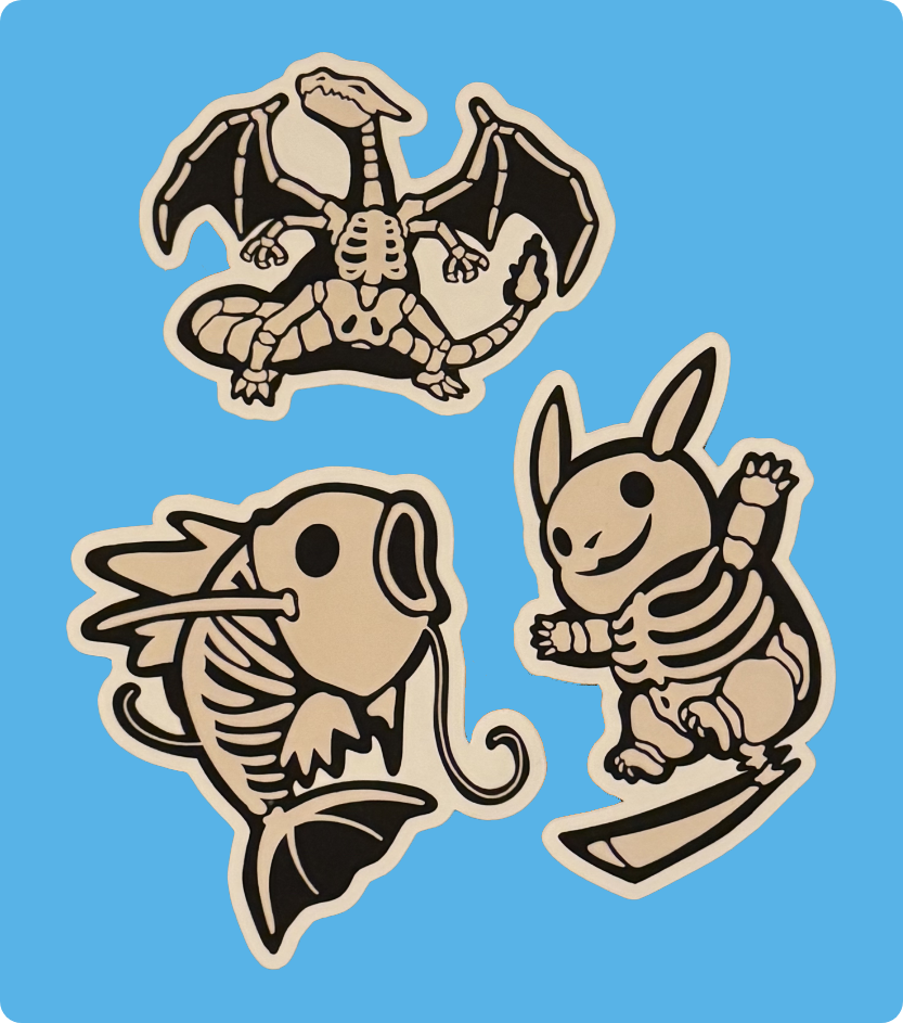 Limitiert - Stickerpack "Skeleton"