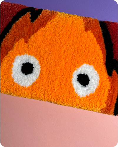 Keyboardrug "Fluffy Flame"