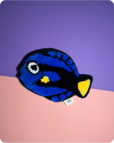 Wandteppich "Paletten-Doktorfisch"