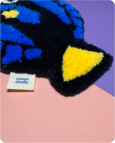 Wandteppich "Paletten-Doktorfisch"