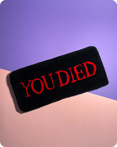 Keyboardrug "you died"